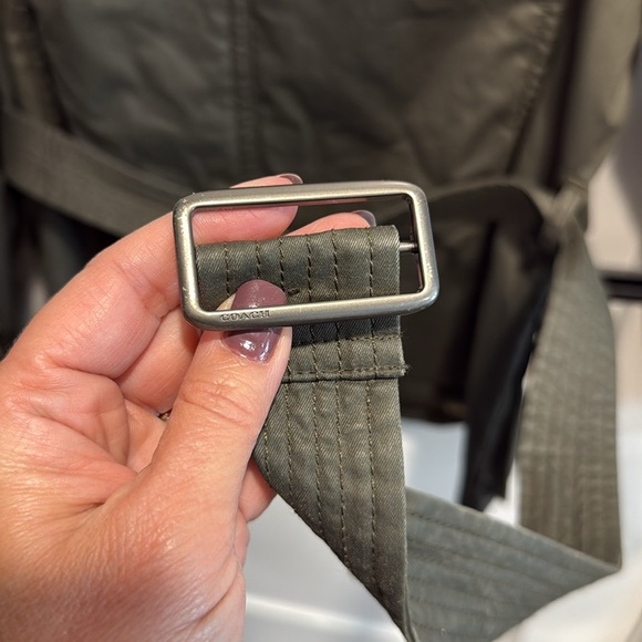 Coach Waxed Belt Hack Utility Jacket Leather Details - Picture 9 of 16